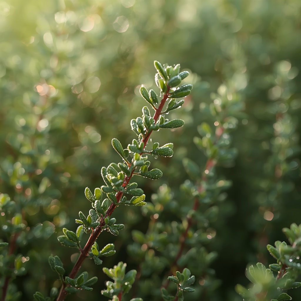 lucid origin Premium ultra realistic macro photograph of fresh Thymus vulgaris common thyme f 0